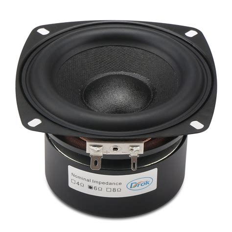 Hi Fi Audio Speaker 40w Woofer Speaker 4 Inch 6 Ohms Subwoofer Speaker Bass Speaker Antimagnetic