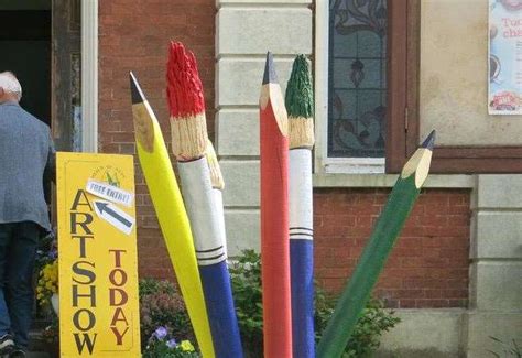 Giant Pencils Stolen From Weald Of Kent Art Society In Tenterden Are