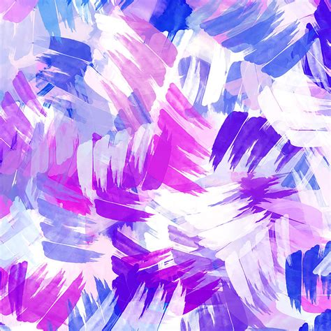 Purple Abstract Paint Pattern Painting By Christina Rollo