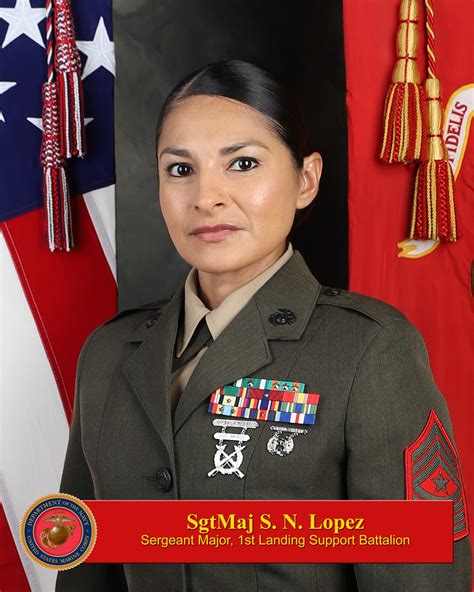 Sgtmaj S N Lopez 1st Marine Logistics Group Leaders