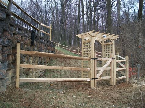 Split rail fence.you split the wood down the natural grain using something like a locust tree which is resistant to rot and stack the fence in a zig zag manor.very time consuming.but worth the effort. Wood Split Rail Fence Designs • Fences Design