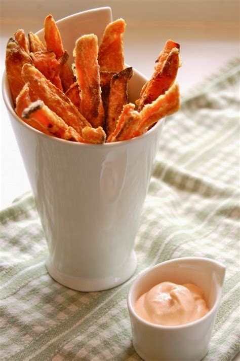 We have a favorite condiment for almost everything we eat that doesn't come with its own sauce. sweet P recipes: Spiced Sweet Potato Fries with Dijon Sauce