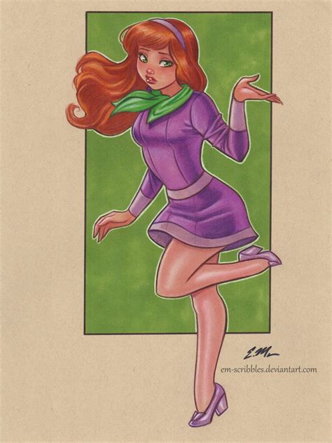 Daphne Blake Commission By Em Scribbles Female Cartoon Characters Daphne Blake Daphne From