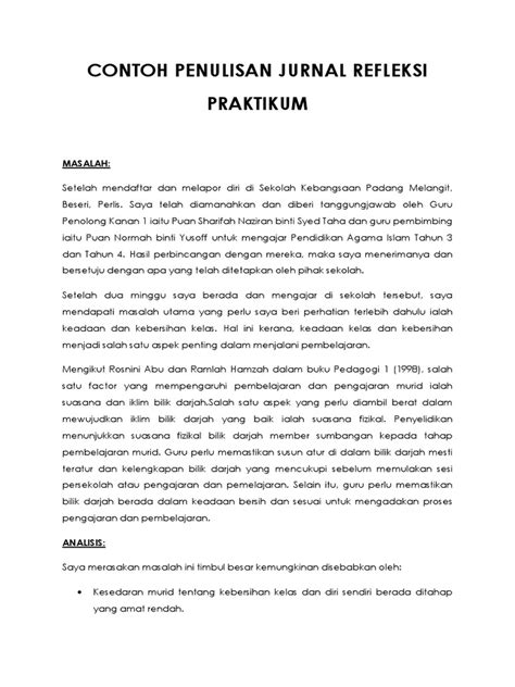 Pada minggu kedua praktikum, saya menghadapi masalah dalam penggunaan bahan bantu mengajar dalam kalangan murid bagi pembelajaran dan pemudahcaraan modul kemahiran menulis. Contoh Penulisan Jurnal Refleksi Praktikum