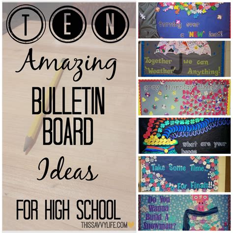 High School Bulletin Boards