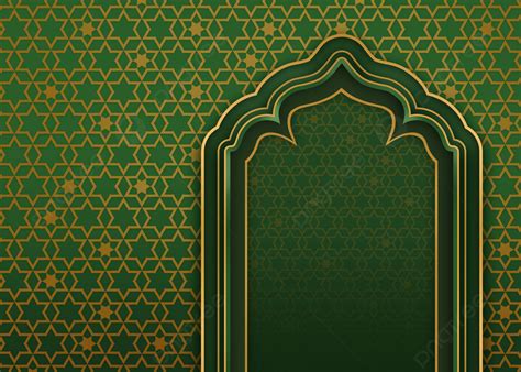 Background Latar Belakang Pola Islam Ramadan Hijau Yang Indah Cantik