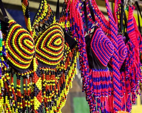 South African Traditional Clothes Traditional African Colorful Handmade Beads Clothes Folk