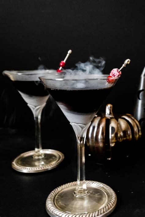 Black Magic Martini A Spooky Halloween Beverage