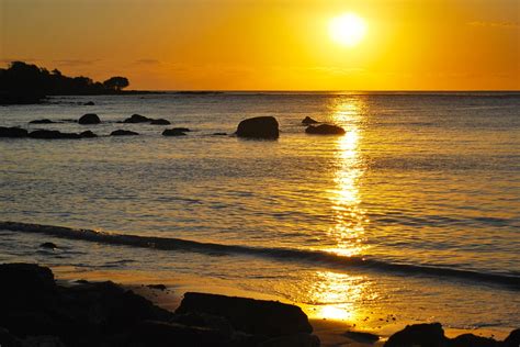 Sunset Beach Background Free Photo On Pixabay