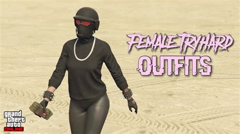 3 Easy Tryhard Outfits Female Gta 5 Online Youtube