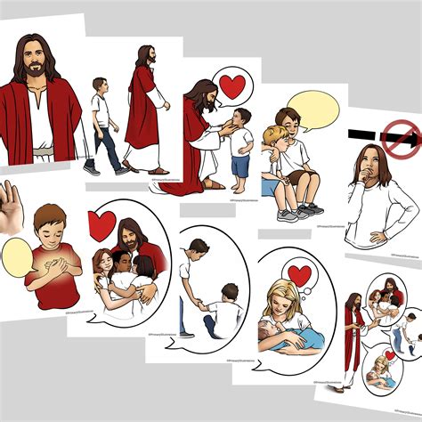 Im Trying To Be Like Jesus Primary Singing Time Visuals Packet Etsy