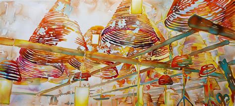 paintings: Temple Man Mo- Hong Kong, China