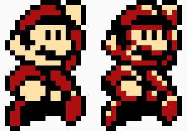 Super Mario Bros Jump Sprite Original New Versions Pixel Art Maker