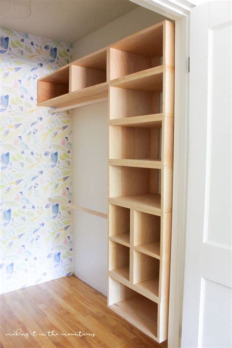 These diy closet shelves are inexpensive and easy to customize for any size closet. nice 71 Easy and Affordable DIY Wood Closet Shelves Ideas ...