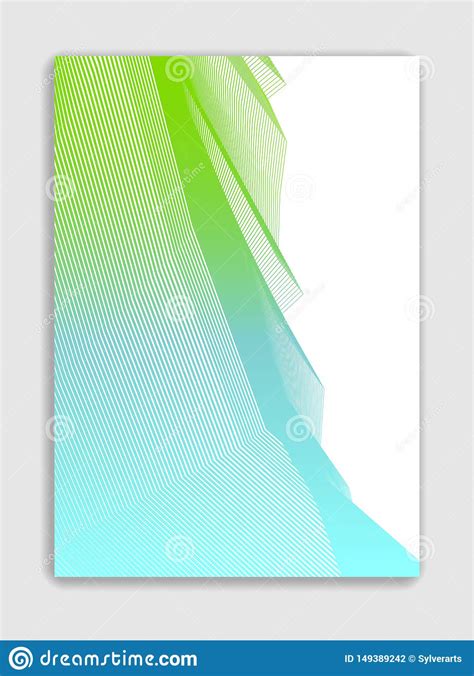 Abstract Line Art Vector Minimal Contemporary Brochure Design Cover