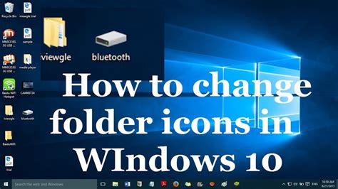 How To Change The Folder Icons In Windows 10 Youtube