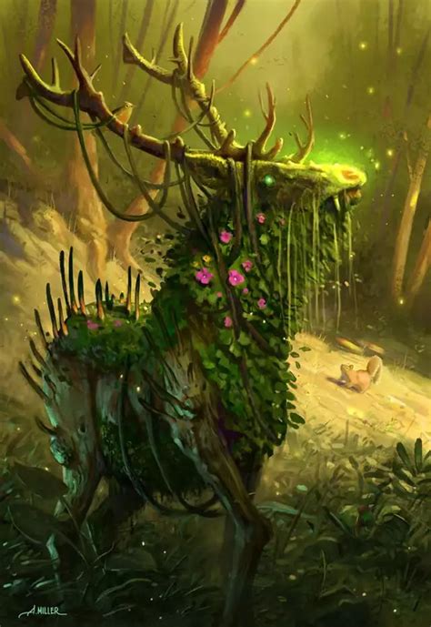 Forest Creatures Fantasy Creatures Art Dark Fantasy Art Creature