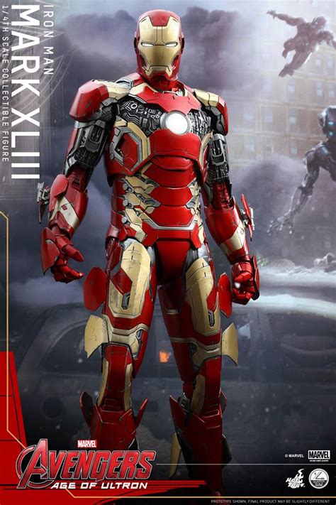 Threezero proudly presents the dlx iron man mark 43 as the first action figure in the marvel studios x threezero avengers: Hot Toys 1/4 Scale Iron Man Mark 43 Avengers: Age of ...