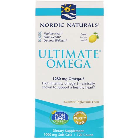 nordic naturals ultimate omega lemon 1 280 mg 120 soft gels by iherb