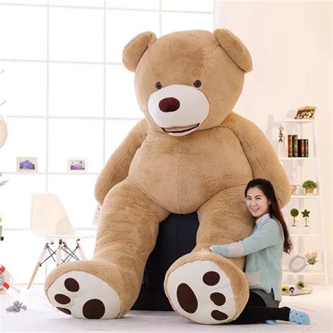 100 260cm Cheap unstuffed America Giant Teddy Bear Plush Toy Soft Teddy