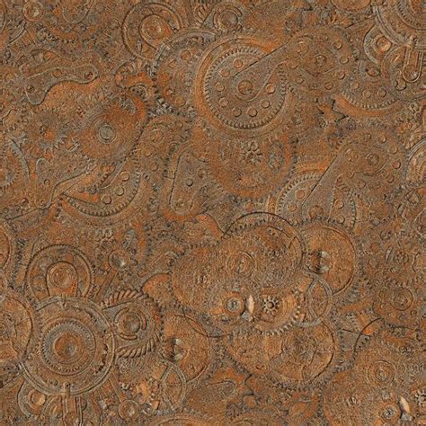 Steampunk Patterns Rusty Gears And Pulleys — Steampunk