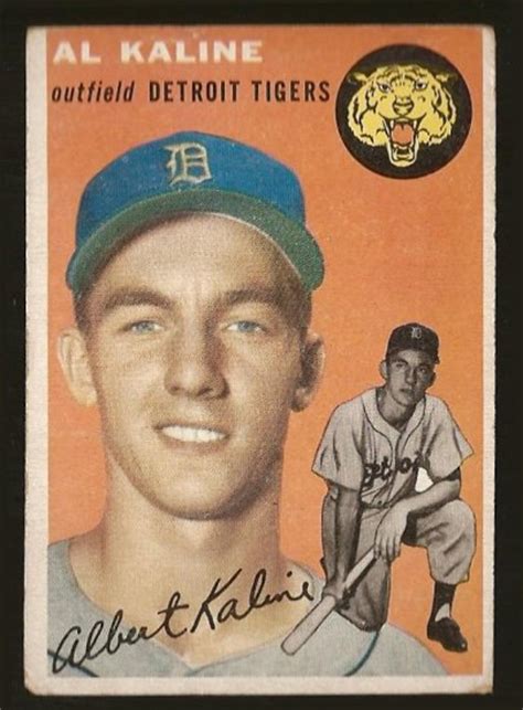 Check spelling or type a new query. 1954 Topps baseball card #201 Al Kaline RC VG Detroit Tigers