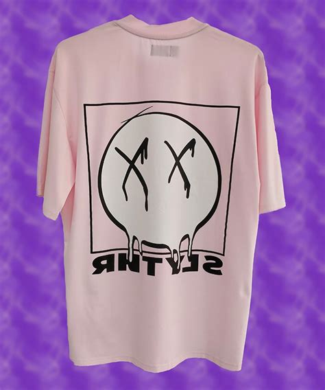 Product Details Of Unisex Oversized Drip T Shirt Pink Slythr Clothing