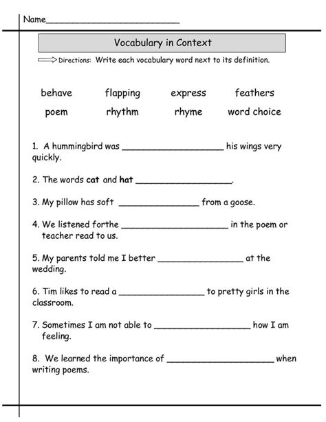 Printable Language Worksheets For 1st To 4th Grade In 2020 2nd Grade