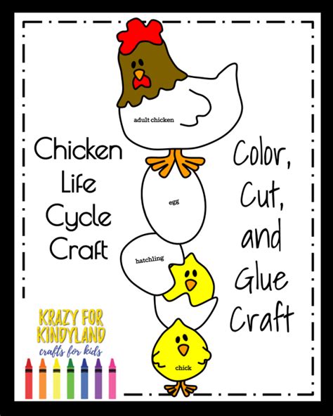 Life Cycle Activity With Chicken Craft For Spring Summer Farm Science
