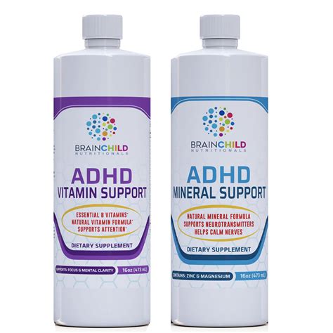 Adhd Vitamin And Mineral Support Set Brainchild Nutritionals