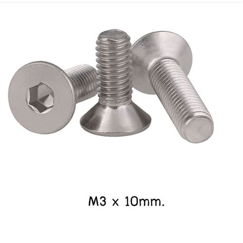 Countersunk Screw M3 X 10 Pack 20 ตัว Stainless Ranti Shop Inspired By