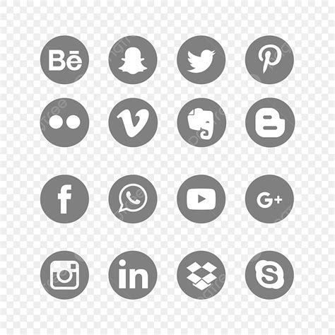 Icons Vector Social Media Icons Png Free Download Goimages Free