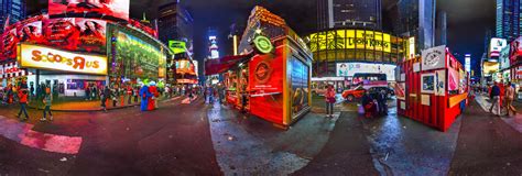 Times Square At Night New York Usa 360 Panorama 360cities