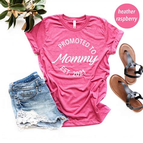 New Mom T Shirt Promoted To Mommy T Shirt Cute Mom Shirt Etsy