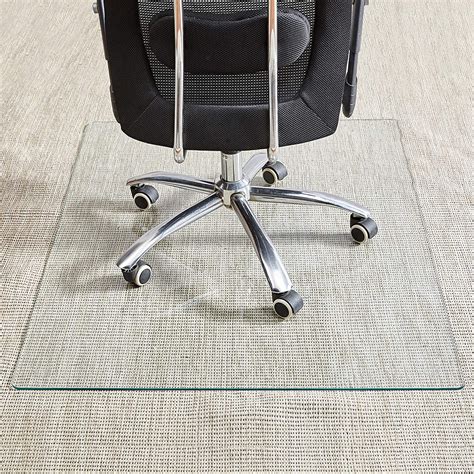 Tempered Glass Chair Mat 36×46 15 Inch Thick Office Chair Mat