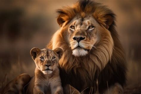 Male Lion And Cub Images Browse 7922 Stock Photos Vectors And