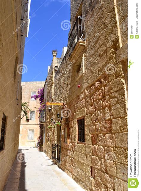 Mdina Malta Stock Photo Image Of Vecchia North Titles 58886154