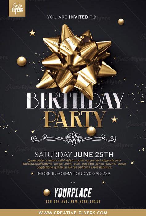 Birthday Party Flyer Templates Psd Poster Free Flyer Templates