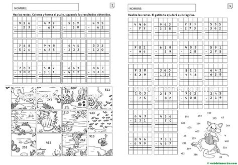 Restas De Tres Cifras Con Y Sin Llevadas Web Del Maestro