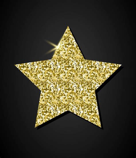 Glitter Golden Star Stock Illustration Illustration Of Bright 81994747