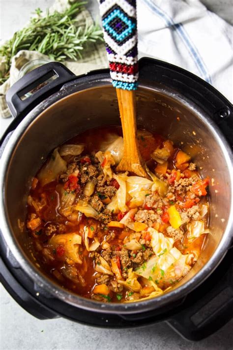 Instant Pot Cabbage Roll Soup Garden In The Kitchen