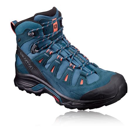 Salomon women's waterproof hiking shoes. SALOMON QUEST PRIME Womens Blue Waterproof Gore Tex ...