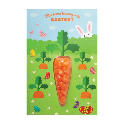 Jelly Belly Easter Carrot Greeting Card Gummi Boutique