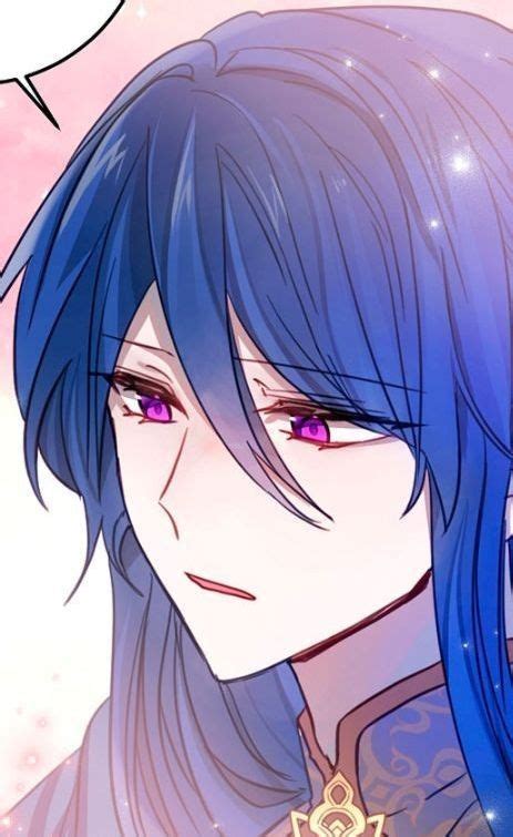 An Anime Character With Blue Hair And Purple Eyes
