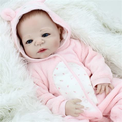 Newborn Full Body Silicone Bebe Doll Reborn 22 Inch Vinyl Realistic