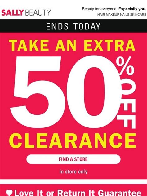 Sally Beauty Supply: Final Hours: Extra 50% Off Clearance ...
