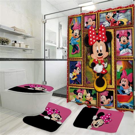 It is a brilliant solution to avoid the boredom of minnie mouse bathroom decor with adds little bit character of mickey within. Minnie Mouse - Bathroom Set - Bathroom Set - Heiheiworld ...