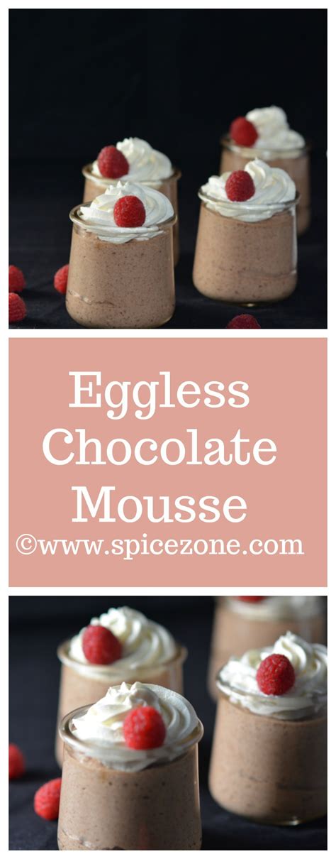 Similar recipes, chocolate mousse with marshmallows chocolate pudding strawberry mousse vanilla pannacotta chinagrass pudding apple pudding chocolate pudding chocolate mousse eggless mango mousse. Eggless Chocolate Mousse | Easy dessert recipe - Spice Zone