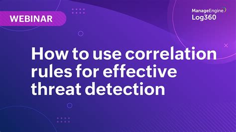 How To Use Correlation Rules For Effective Threat Detection Youtube