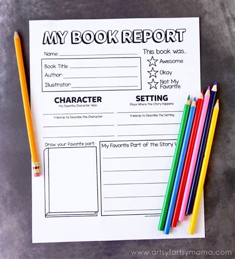 Book Report Ideas For Kindergarten